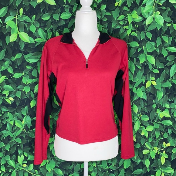 VINTAGE AVIA SPORTS LONG-SLEEVE W/ ZIPPER HALF-PLACKET · FITS S/M - Picture 7 of 7